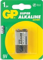 Элемент питания GP 6LR61 Super Alkaline 1604A-5CR1 BL1 крона (батарейка) картинка 